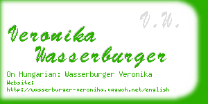 veronika wasserburger business card